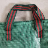 Heavy-duty garden waste bags - 300L - 67*67*84cm - 2 pieces - Reusable garden waste bags with handles - Industrial fabric - For leaf waste - Waterproof garden waste bags - Waterproof PP woven bags - Garden leaf bags - L