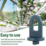 Greenhouse Clamps Set of 50 Strong Grip Eyelets Compatible with Trellis Plant Holder