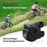 Bicycle Tow Rope - Bicycle Towing System Parent-Child Pull Rope Bicycle Accessory - Tow Rope - Up to 200 kg & 2.5 m Long - For Child and Cargo Trailers