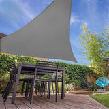 Shade Cloth, 4x4 m, Triangle, Anthracite, for Garden, Patio and Outdoor Shade, with UV Protection and Reinforced Corner Rings