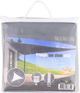 Shade Cloth, 4x4 m, Triangle, Anthracite, for Garden, Patio and Outdoor Shade, with UV Protection and Reinforced Corner Rings