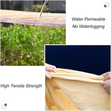 Garden Shade Net, shade cloth with eyelets, aging shade net, Extra thick and UV resistant, permeable and rainproof, density polyethylene, Beige