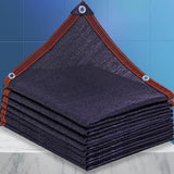 Rectangular Shade Cloth, blocking net with rings, Rectangular sun, blocking garden net, Shade net for plants, car cover, Black, 2x5 m