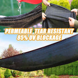 Rectangular Shade Cloth, blocking net with rings, Rectangular sun, blocking garden net, Shade net for plants, car cover, Black, 2x5 m