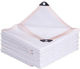 Garden Shade Cloth 90% Sunblock Breathable Mesh Tarp with Grommets for Greenhouse Patio Plants, White, 10 x 20 Ft