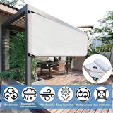 Garden Shade Cloth 90% Sunblock Breathable Mesh Tarp with Grommets for Greenhouse Patio Plants, White, 10 x 20 Ft