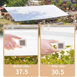 Garden Shade Cloth 90% Sunblock Breathable Mesh Tarp with Grommets for Greenhouse Patio Plants, White, 10 x 20 Ft