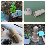 SWETRACE Wood Paper Pot Maker Seedling Cultivation Rectangular Gardening Tools 1 Set