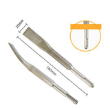 Curved Chisel Chisel Bit Drill Bit Round Shank Sds-Plus Square Handle 1Pc Carbon Steel Elbow Electric Pick Head 14×180×20Mm Smile Home 14×180×20Mm