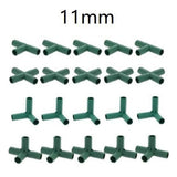 11mm Gardening Frame Connectors - Heavy Duty Greenhouse Support & Frame! Mix Smile Home A