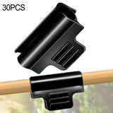 30pcs Greenhouse Pipe Clamps Garden Hoop Raised Bed Plant Clip Row Cover Support Smile Home