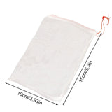 Fruit Protection Bags, Fruit Netting Bags for Fruit Trees Fruit Cover Mesh Bag with Drawstring, Netting Barrier Bags for Protecting Fruit and Vegetables, 1 Pcs, 3.93x5.9 3.93" x 5.9" White