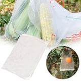 Fruit Protection Bags, Fruit Netting Bags for Fruit Trees Fruit Cover Mesh Bag with Drawstring, Netting Barrier Bags for Protecting Fruit and Vegetables, 1 Pcs, 3.93x5.9 3.93" x 5.9" White