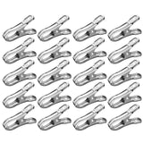 20 Pcs Garden Clips,Heavy Duty Stainless Steel Greenhouse Clamps,Strong Grip Greenhouse Clips,Metal Clips For Netting, Shade Cloth, Plant Cover On Garden Hoops Or Greenhouse Hoops,(20PCS,2.16 in) 20PCS
