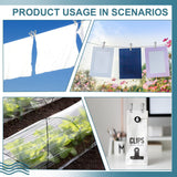 20 Pcs Garden Clips,Heavy Duty Stainless Steel Greenhouse Clamps,Strong Grip Greenhouse Clips,Metal Clips For Netting, Shade Cloth, Plant Cover On Garden Hoops Or Greenhouse Hoops,(20PCS,2.16 in) 20PCS