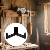 Tool Hooks for Garden Shed - Set of 3 | Double-Head Design for Shovels and Rakes | Handy Storage Accessories | Compatible with Garden Shed - Black