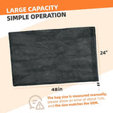 Tutuviw Wood Chipper Collection Bag,24 x 48" Big Capacity Leaf Shredder Chip Machine Bag,Reusable Lawn Wood Chipper Leaf Shredder Bag,Universal Leaf Collection Bag for Wood Slicer Splitter