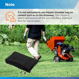 Tutuviw Wood Chipper Collection Bag,24 x 48" Big Capacity Leaf Shredder Chip Machine Bag,Reusable Lawn Wood Chipper Leaf Shredder Bag,Universal Leaf Collection Bag for Wood Slicer Splitter
