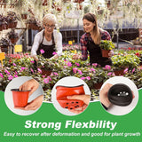 50Pcs Plastic Plant Nursery Pots,3.9x2.7x3.3In Seed Starting Pots with Drainage Holes for Indoor,Durable Soft Nursery Containers for Transplanting