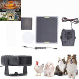 Solar Powered Heater, Winter Chicken Coop Heater, Solar Greenhouse Heater with Overheat Protection, for Drying Heating Warm Wind Gear As shown