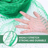 Tutuviw Bird Netting Garden Netting Pest Barrier,Cicada Netting for Garden Against Birds, Deer,Squirrels(13 x 19.8ft Green)