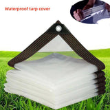Clear Tarps Heavy Duty, Waterproof Tarpaulin Cover Greenhouse Garden Plant Patio 5 x 6.5FT 5*6.5ft