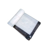 Clear Tarps Heavy Duty, Waterproof Tarpaulin Cover Greenhouse Garden Plant Patio 5 x 6.5FT 6.5*13ft
