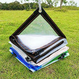 Clear Tarps Heavy Duty, Waterproof Tarpaulin Cover Greenhouse Garden Plant Patio 5 x 6.5FT 6.5*13ft