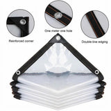 Clear Tarps Heavy Duty, Waterproof Tarpaulin Cover Greenhouse Garden Plant Patio 5 x 6.5FT 6.5*8ft