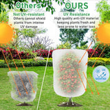 Darzheoy 1 Pack Garden Mesh Netting for Plants, 19.7 x 29.5 Inch Insect Bird Barrier Netting Mesh with Drawstring, Tomato Plant Cover Fruits Tree Netting Bags Protection for Vegetables 31.5" x 59" 2 Pack