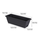 Chmadoxn Plastic Vegetable Containers- Balcony Flower Planter, Suitable for Home Gardening Vegetable Growing Containers 5.91" x 19.69" Gray