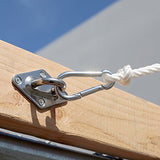 Sun Shade Sail Hardware Kit - Super Heavy Duty - for Square and Rectangle Sun Shade Sail Rectangle Square Shade Sail Outdoor