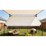 Garden Plants Shade Cloth with Grommets, 3.28x6.56ft Mesh Fabric Sunshade Cover Net, White