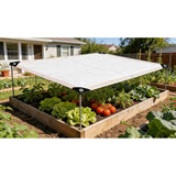 Garden Plants Shade Cloth with Grommets, 3.28x6.56ft Mesh Fabric Sunshade Cover Net, White