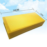 30Pcs Honeycomb Foundation Bee Wax Foundation Sheets Paper Candlemaking Beeswax Flakes Beekeeping Tool