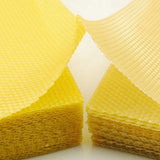 30Pcs Honeycomb Foundation Bee Wax Foundation Sheets Paper Candlemaking Beeswax Flakes Beekeeping Tool