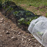 Professional Grade 60-Mesh Plant Protection Netting, 6.5ft x 16.4ft Ultra Fine Wind & Insect Barrier, Easy to Cut and Customize, for Raised Garden Beds, Greenhouse Sides or Row Covers