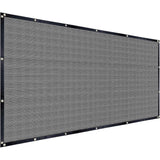 Heavy Duty Knitted Mesh Shade Cloth with Grommets - Black Mesh Screen for Patio Canopy, Garden, Porch, Greenhouse, Pools & Dog Kennel, Durable & UV Resistant