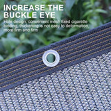 Heavy Duty Knitted Mesh Shade Cloth with Grommets - Black Mesh Screen for Patio Canopy, Garden, Porch, Greenhouse, Pools & Dog Kennel, Durable & UV Resistant