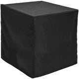 Patio Ottoman Cover Waterproof, 28 x 28 x 26 inch Rectangular Outdoor Side Table Cover, Durable Outdoor Furniture Cover, Black
