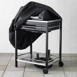 Patio Ottoman Cover Waterproof, 28 x 28 x 26 inch Rectangular Outdoor Side Table Cover, Durable Outdoor Furniture Cover, Black