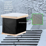 Winter Bee Hive Wrap-Oxford Beehive Winter Protection Cover- Cozy Windproof Warm Bee Hive Insulation Wrap for Most Bee Hive Black