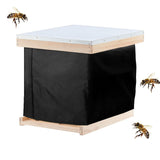 Winter Bee Hive Wrap-Oxford Beehive Winter Protection Cover- Cozy Windproof Warm Bee Hive Insulation Wrap for Most Bee Hive Black