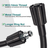 15M (50FT) High-Pressure Washer Hose - 5800 PSI Heavy-Duty Cleaning Hose with Longer Ring Nut