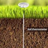 Compost soil thermometer 50 cm length stainless steel