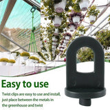 100pcs Greenhouse Hanging Hooks Fasteners Tied Buckle Hook Plant Vegetable Grafting Clip Greenhouse