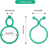 Garden Plant Support Clips 100Pcs Green Tomato Clips Vegetables Vine Flower Clips Garden Clips For Climbing Plants, Securing Plants