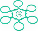 Garden Plant Support Clips 100Pcs Green Tomato Clips Vegetables Vine Flower Clips Garden Clips For Climbing Plants, Securing Plants