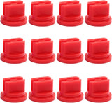 12Pcs Flat Fan Spray Tip 110 Degree Plastic Spray Nozzle Tip Fan Shaped Atomizing Nozzle Agriculture Greenhouse Sprayer Equipment