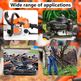 Pull Cord with Recoil Starter Handle Gasoline Engine Starter Handle Grip Recoil Starter Pull Handle for Lawn Mower, Chainsaw, Generator (2 Pack)